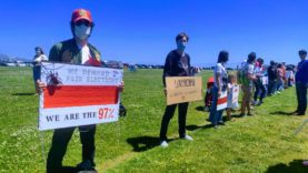 Belarusian Solidarity Line in San Francisco – LiveFEED