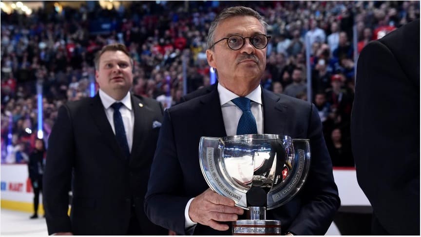 Walking on slippery ice. IIHF boss Fasel meets Belarus’ Lukashenko as protests continue | LiveFEED