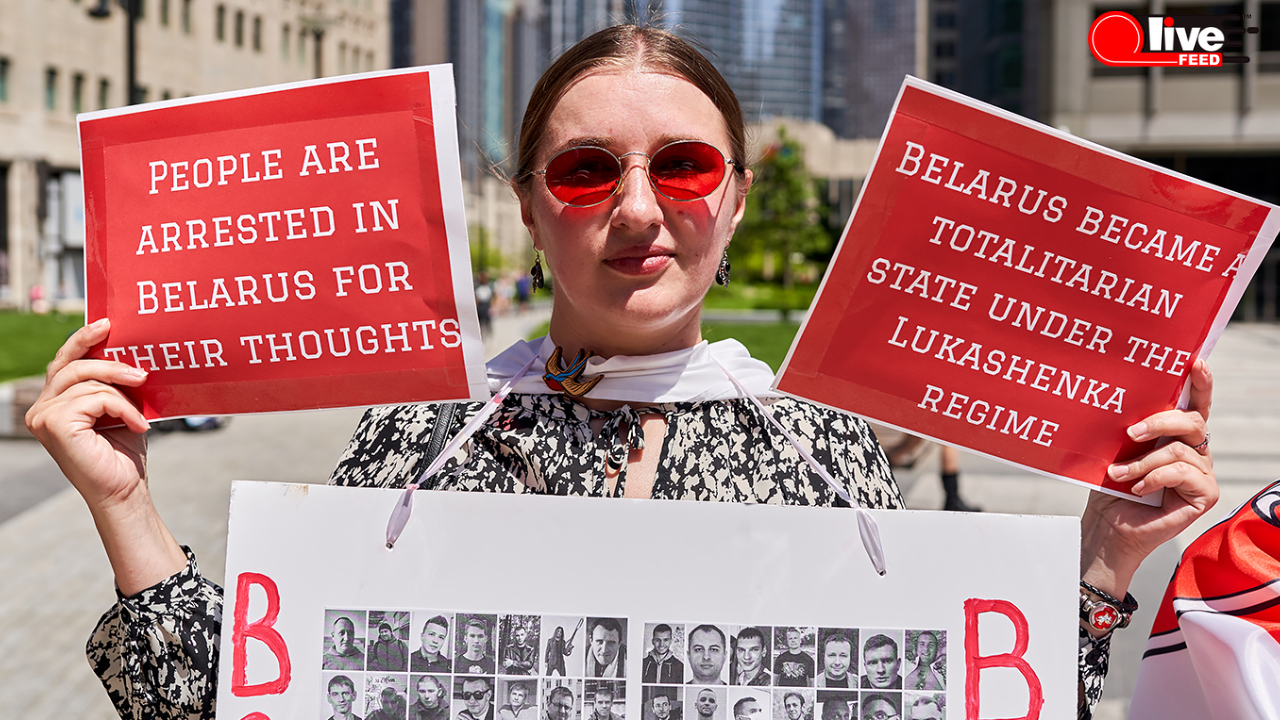 Belarusian Americans rally in support of political prisoners back home | LiveFEED